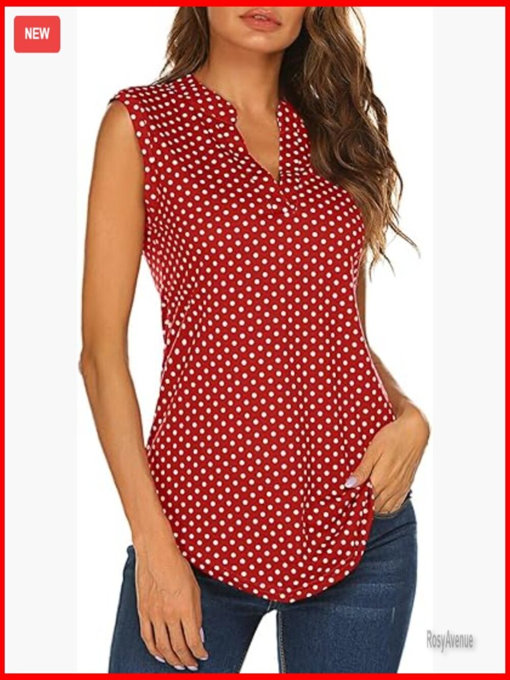 Sleeveless Floral Print V Neck Tunic Tank Top Blouse
